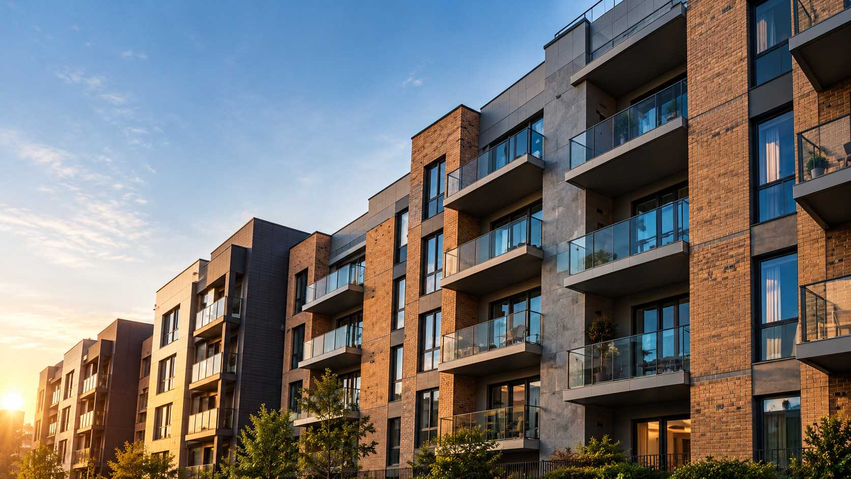 Apartment block for Authentic Homes - brickwork delivered by CRISU
